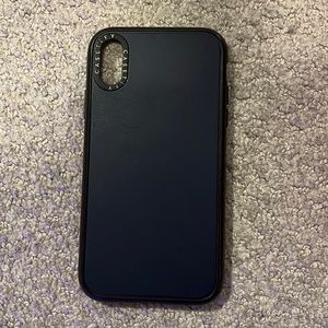 iphone XR casetify case, the color is a navy blue